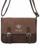 Torebka Listonoszka w Stylu Vintage firmy Bee Bag 1002S2024 Czekoladowa